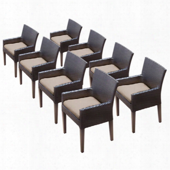 Tkc Napa Patio Dining Arm Chair (set Of 8)