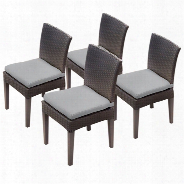 Tkc Napa Patio Dining Side Chair In Gray (set Of 4)