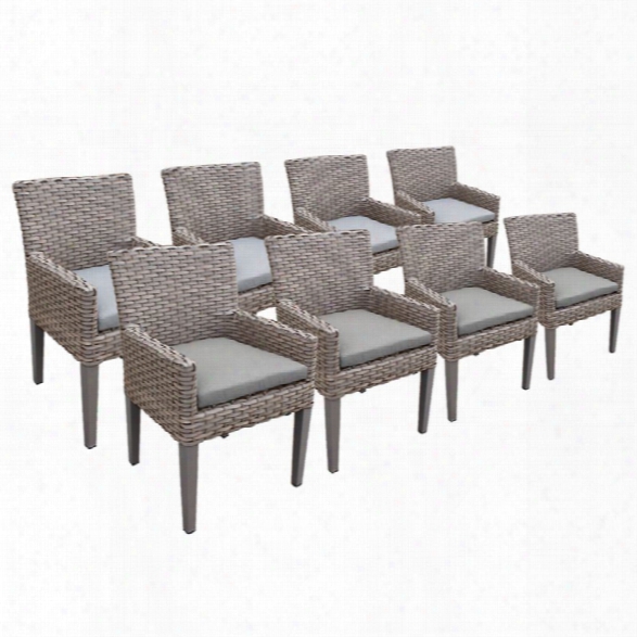 Tkc Oasis Patio Dining Arm Chair (set Of 8)