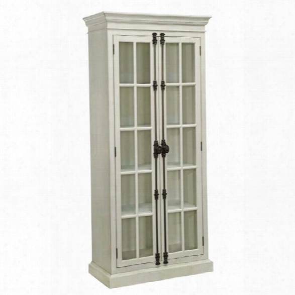 Coaster Curio Cabinet In Antique White