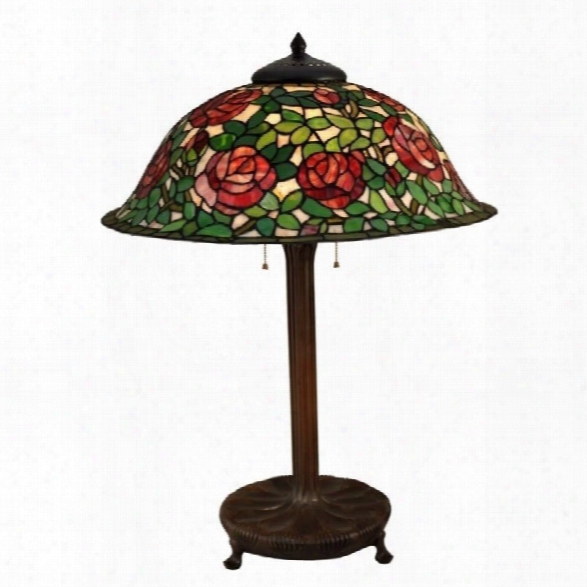 Dale Tiffany Rose Bush Table Lamp