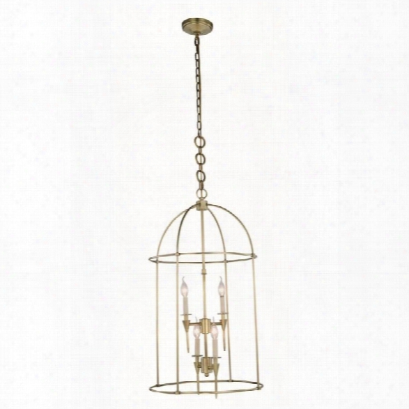 Elegant Lighting Bavaria 20 4 Light Pendant Lamp In Brass