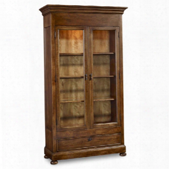 Hooker Furniture Archivist 2 Door Curio Cabinet In Pecan