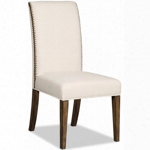 Hooker Furniture Bayeaux Natural Upholstered Dining Side Chair In Brown