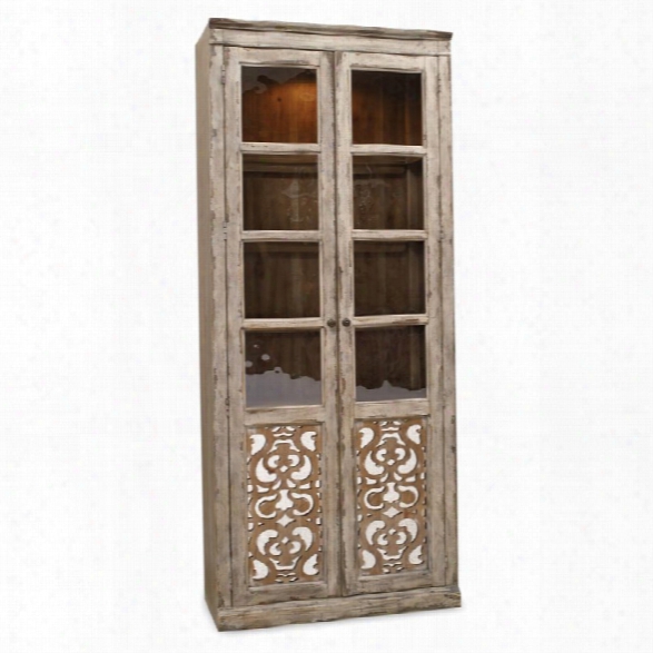 Hooker Furniture Chatelet 2 Door Bunching Curio Cabinet In Caramel Froth