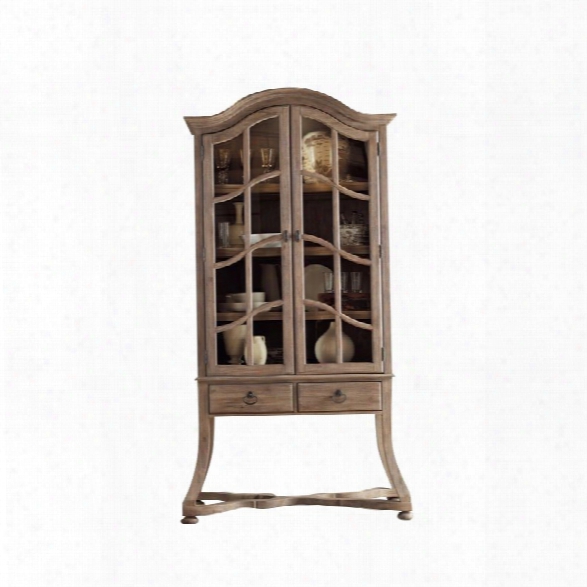 Hooker Furniture Corsica Curio Cahinet In Light Wood