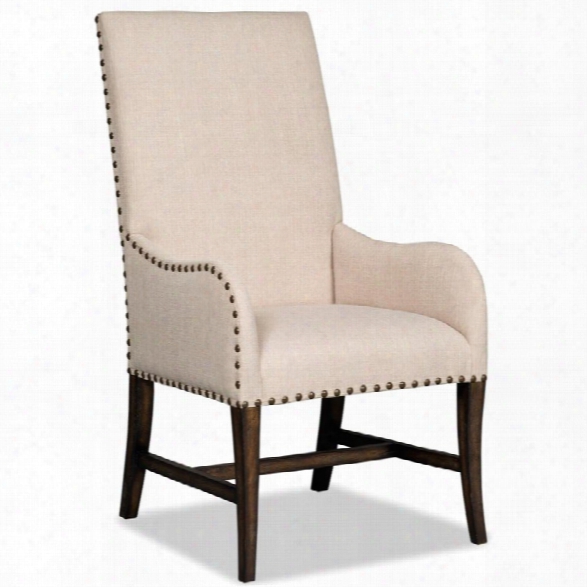 Hooker Furniture Niche Desert Upholstered Dining Arm Chair In Davalle