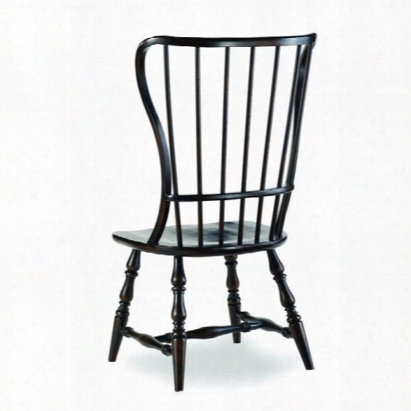 Hooker Furniture Sanctuary Spindle Dining Chair In Ebony