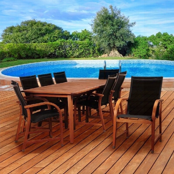 International Home Amazonia 9 Piece Patio Dining Set