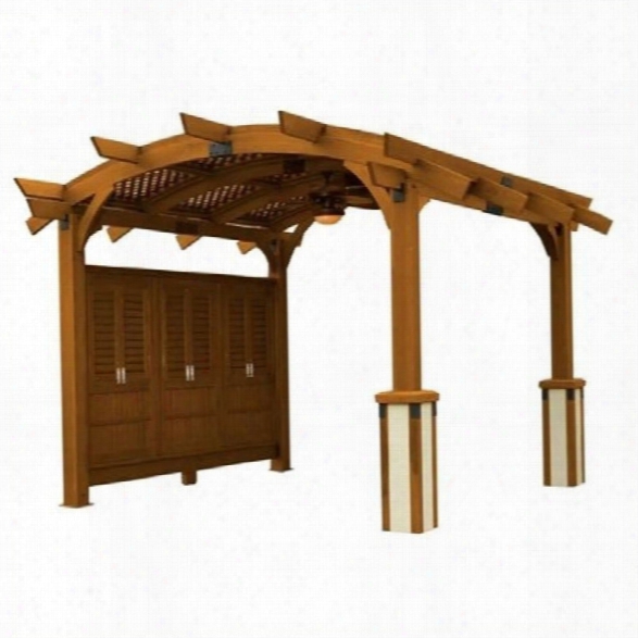 Outdoor Greatroom Company Sonomaa 12' X 12' Arched Wood Redwood Pergola