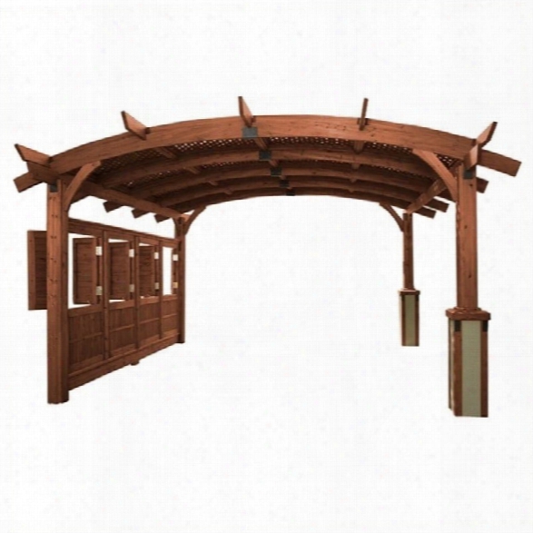 Outdoor Greatroom Company Sonoma Mocha Arched Wood 16' X 16' Pergola 16'