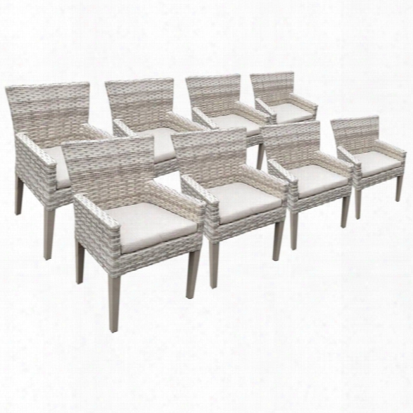 Tkc Fairmont Patio Dining Arm Chair (set Of 8)