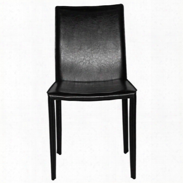Aeon Furniture Aimee Stacking Dining Chair In Black (set Of 4)
