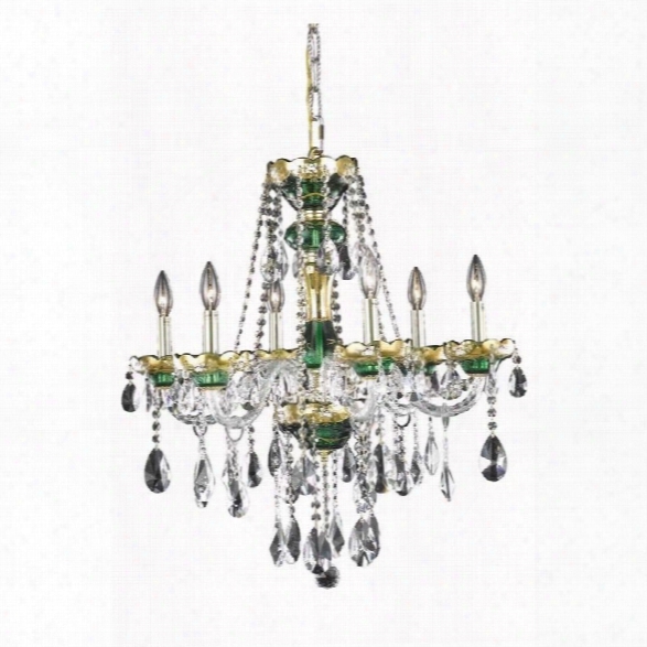 Elegant Lighting Alexandria 24 6 Light Elements Crystal Chandelier