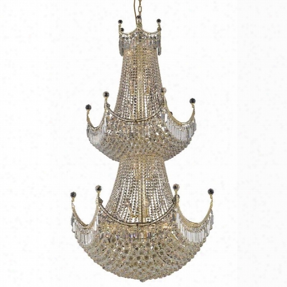 Elegant Lighting Corona 36 36 Light Spectra Crystal Chandelier