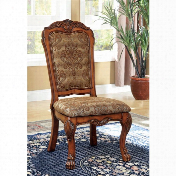 Furniture Of America Douglas Dining Chair In Antique Oak (set Of 2)