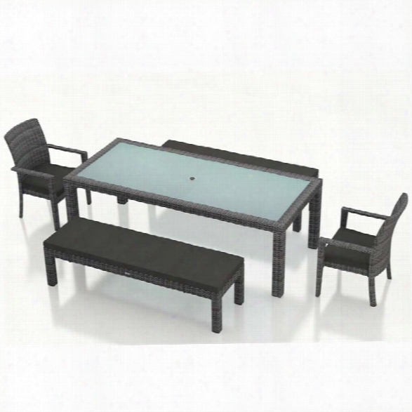 Harmonia Living District 5 Piece Patio Dining Set In Canvas Charcoal