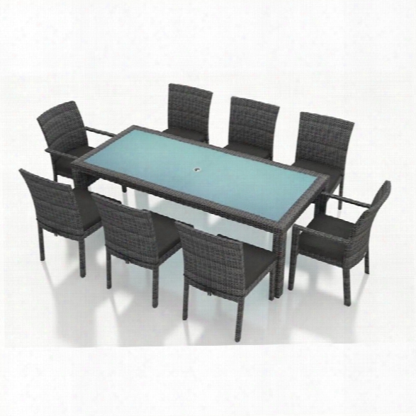 Harmonia Living District 9 Piece Patio Dining Set In Canvas Charcoal