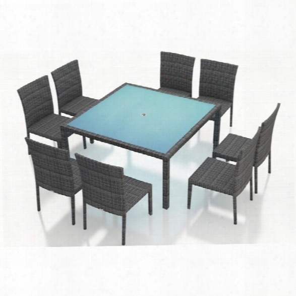 Harmonia Living District 9 Piece Square Patio Dining Set In Slate