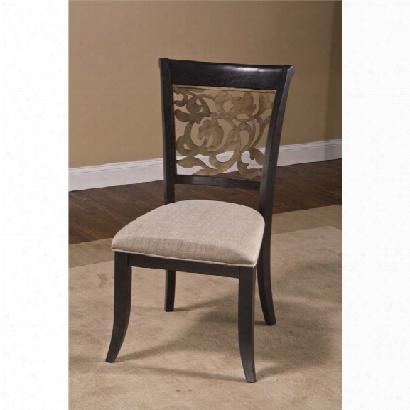 Hillsdale Bennington Dining Chair In Black (set Of 2)