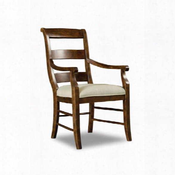 Hooker Furniture Archivist Dining Arm Chair In Pecan