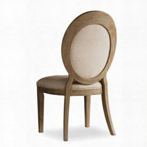Hooker Furniture Corsica Upholstered Oval Back Dining Chair In Light