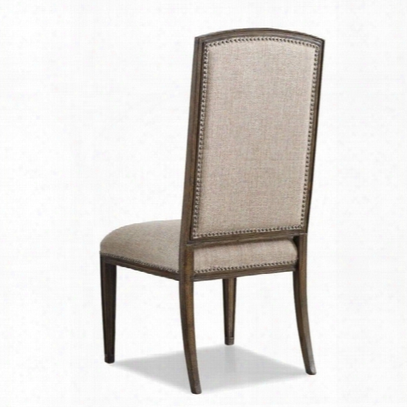 Hooker Furniture Rhapsody Insignia Dining Chair In Rustic Walnut