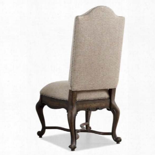 Hooker Furniture Rhapsody Upholstered Dining Chair In Rustic Walnut