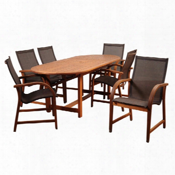 International Home Amazonia 7 Piece Extendable Patio Dining Set