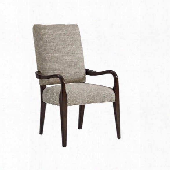 Lexington Laurel Canyon Sierra Dining Arm Chair In Ivory And Taupe