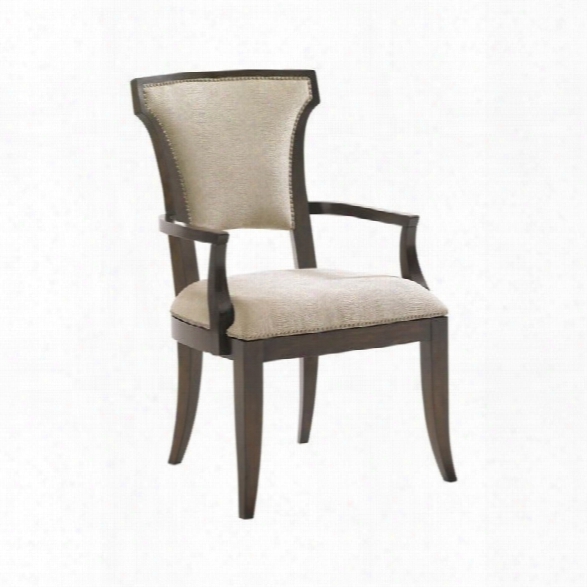 Lexington Tower Place Seneca Upholstered Arm Chair In Rose Gold
