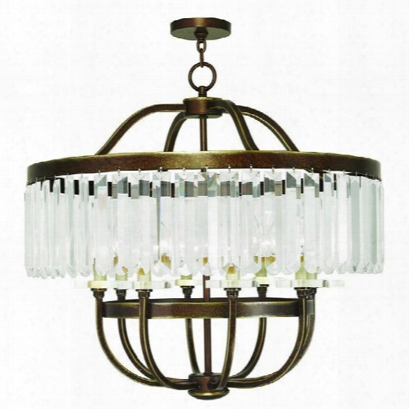 Livex Ashton Chandelier In Hand Painted Palacial Bronze