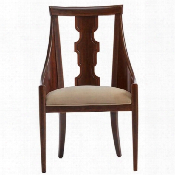 Stanley Havana Crossing Baro Host Chair In Colonial Mahogany