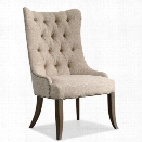 Hooker Furniture Rhapsody Tufted Dining Chair in Rustic Walnut