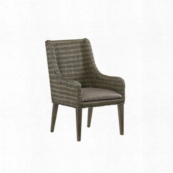 Tommy Bahama Cypress Point Dining Arm Chair In Gray