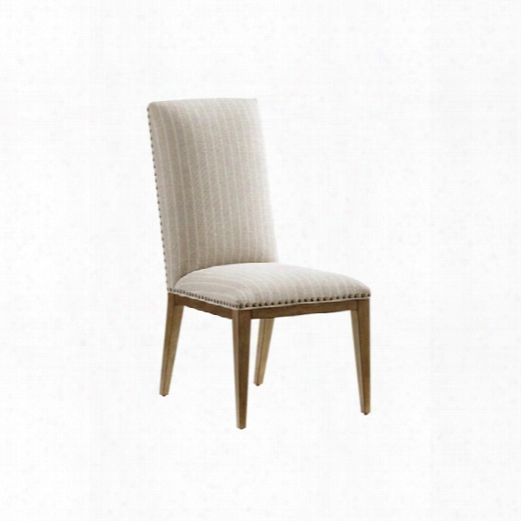 Tommy Bahama Cypress Point Dining Chair In Gray And Flax
