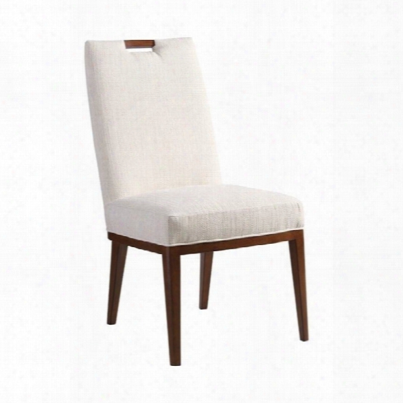 Tommy Bahama Island Fusion Coles Bay Fabric Side Chair In White