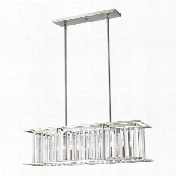 Z-lite Monarch 6 Light Pendant In Brushed Nickel