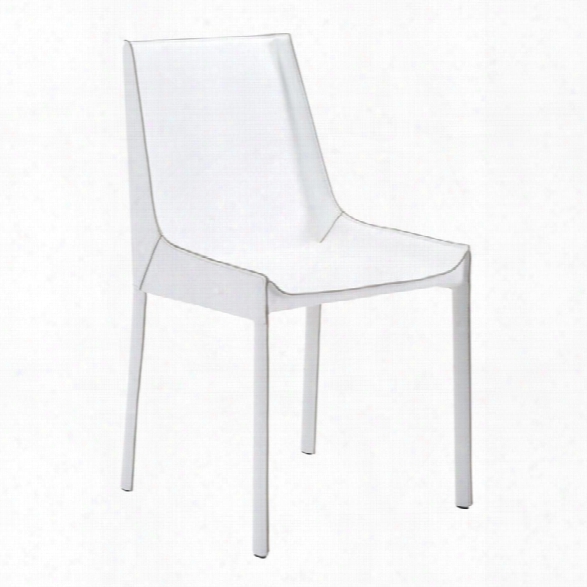 Zuo Fashion Dining Chair In White (set Of 2)