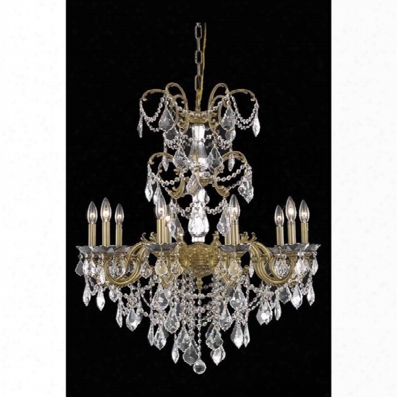 Elegant Lighting Athena 29 10 Light Elements Crystal Chandelier