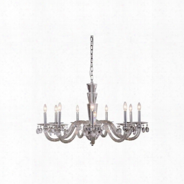 Elegant Lighting Augusta 39 9 Light Chandelier In Chrome