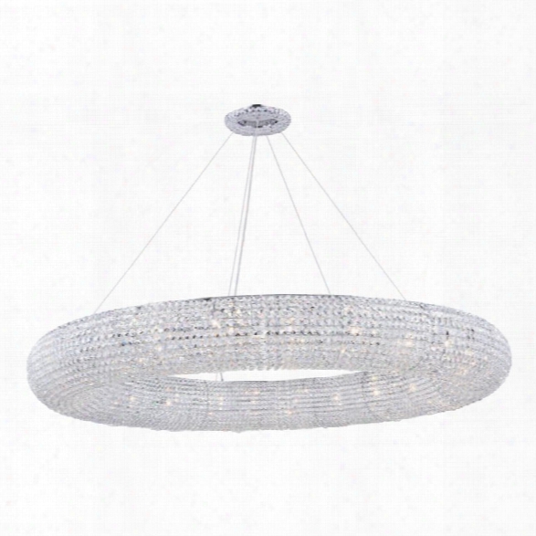 Elegant Lighting Paris 24 Light Chandelier In Chrome