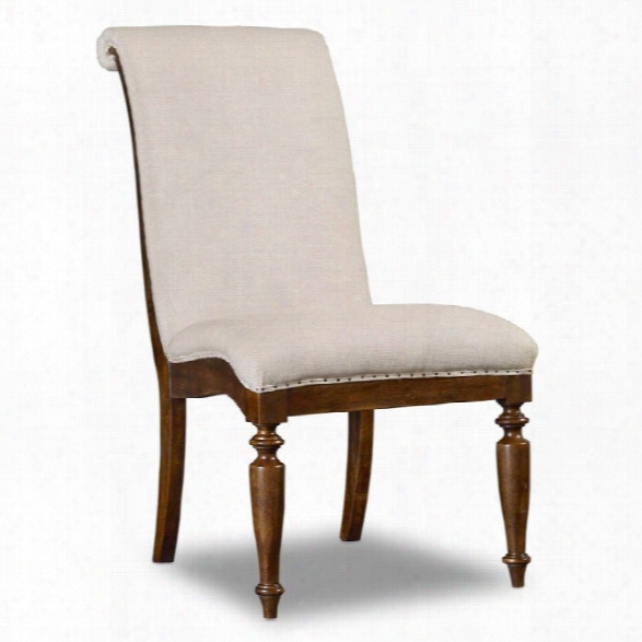 Hooker Furniture Archivist Upholstered Armless Dining Chair In Toffee
