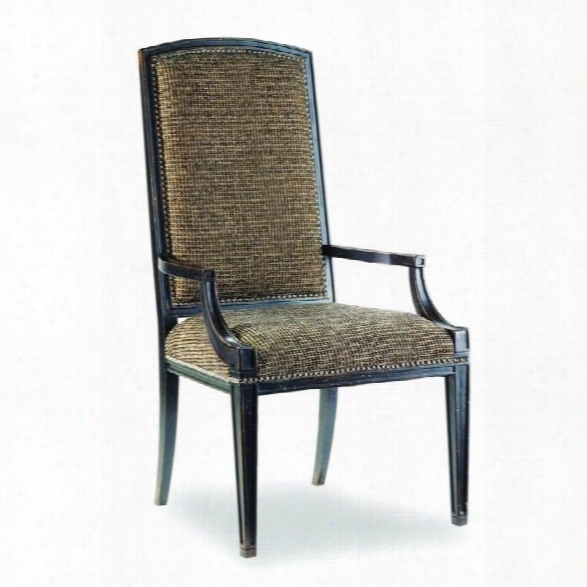 Hooker Furniture Sanctuary Mirage Upholsteredarm Dining Chair In Ebony