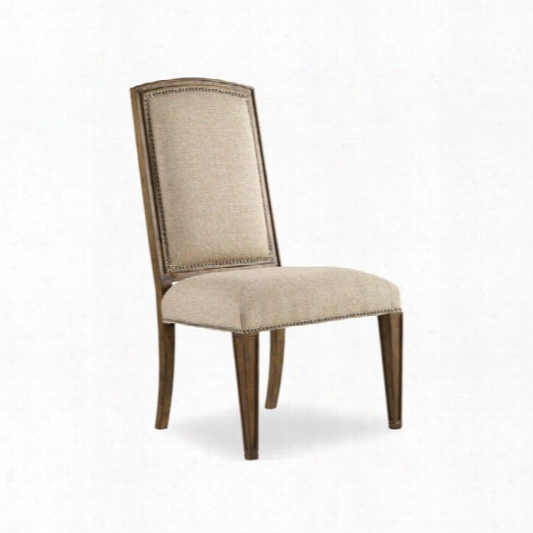 Hooker Furniture Sanctuary Upholstered Dining Side Chair In Medium Wood