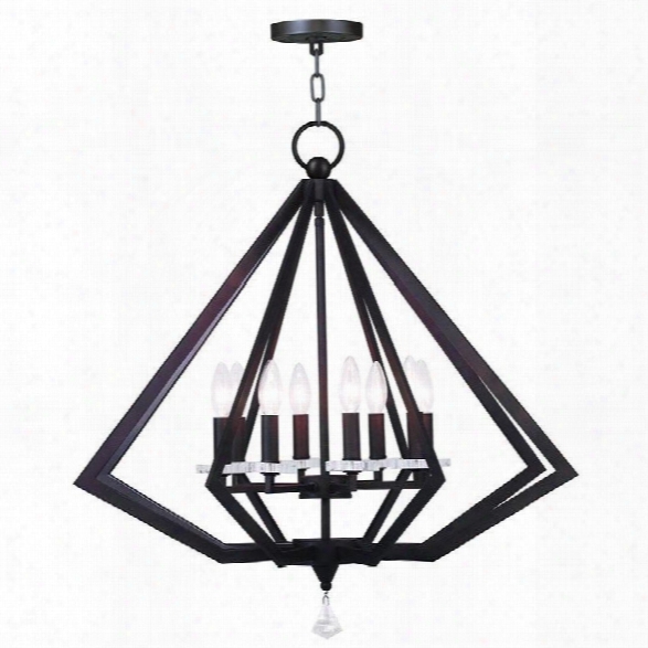 Livex Diamond Chandelier In Bronze