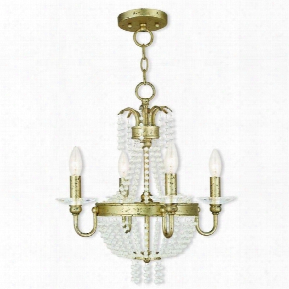 Livex Valentina Convertible Mini Chandelier In Winter Gold