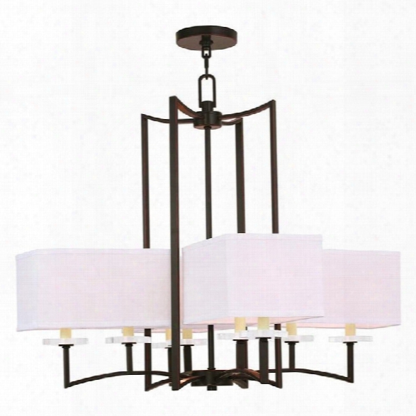 Livex Woodland Park Chandelier In Olde Bronze