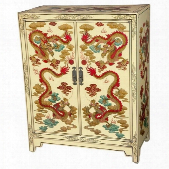 Oriental Furniture Shoe Cabinet In White