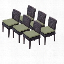 TKC Venice Wicker Patio Dining Chairs in Cilantro (Set of 6)